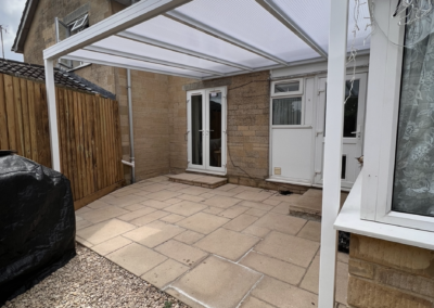 patio veranda fitted by cotswold carports and canopies